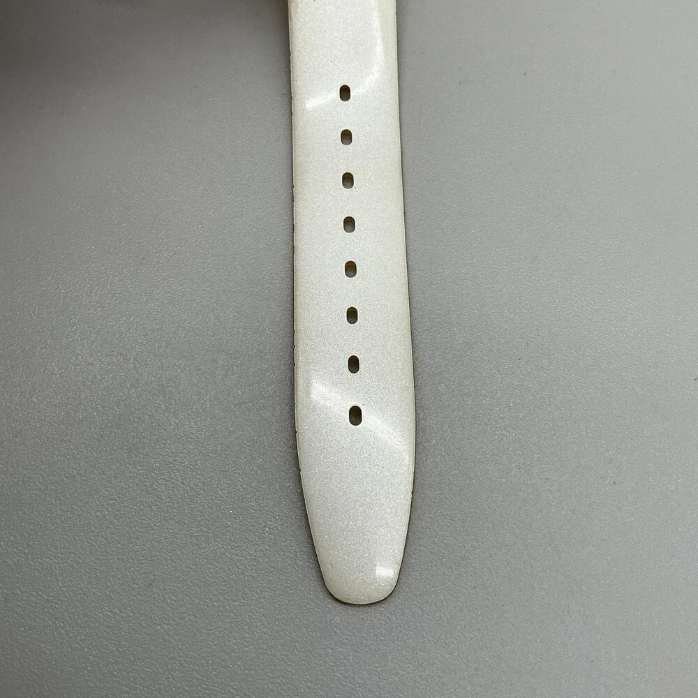 Vintage Swatch Mens Watch 34mm GK733 Case White Day Date New Battery